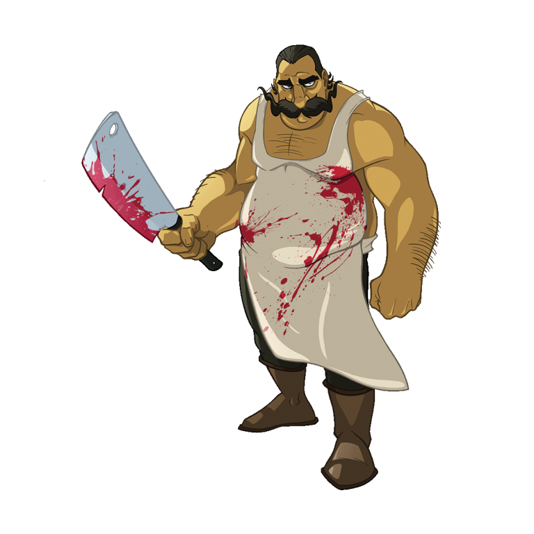 Bolivar the Butcher, The Demon Butcher of Meat Street. Italian Extremist.